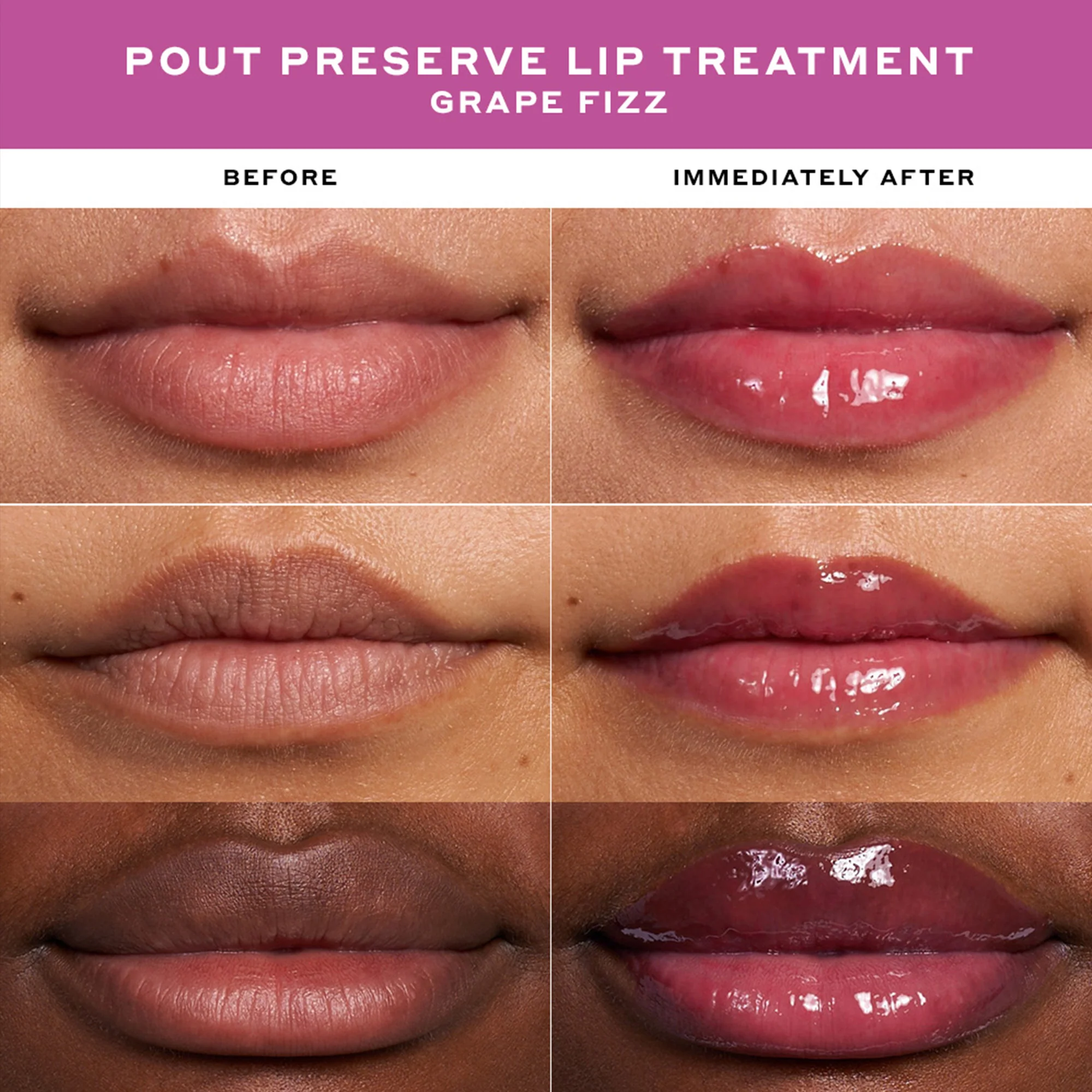 Pout Preserve Peptide Lip Treatment Grape Fizz - Image 3